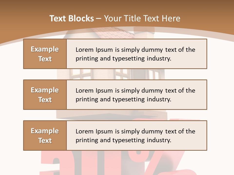 Architecture Saving Mortgage PowerPoint Template
