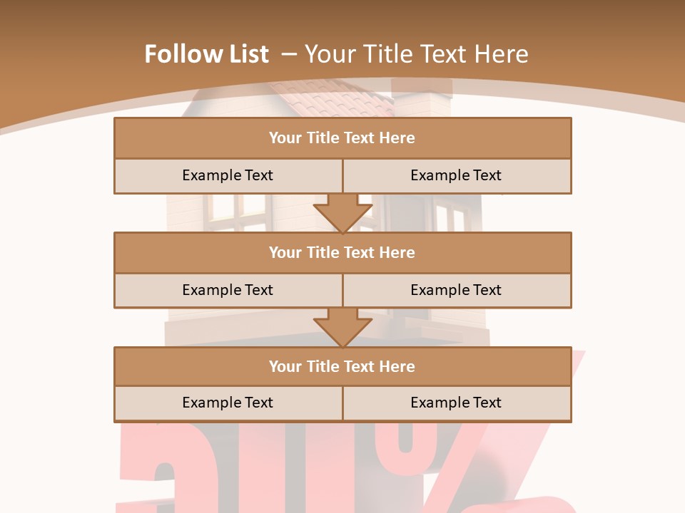 Architecture Saving Mortgage PowerPoint Template