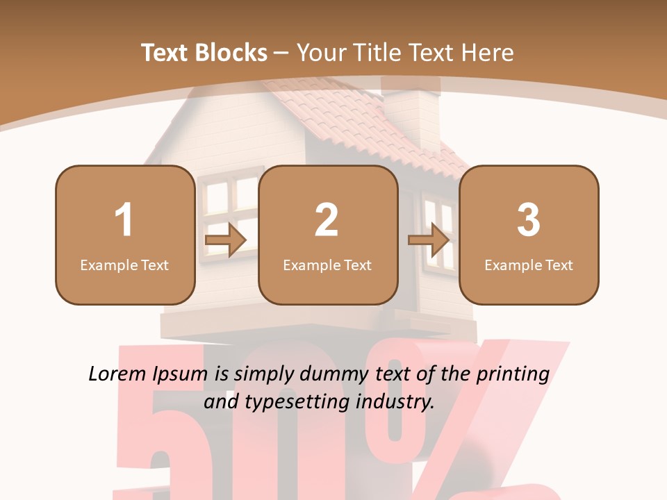 Architecture Saving Mortgage PowerPoint Template