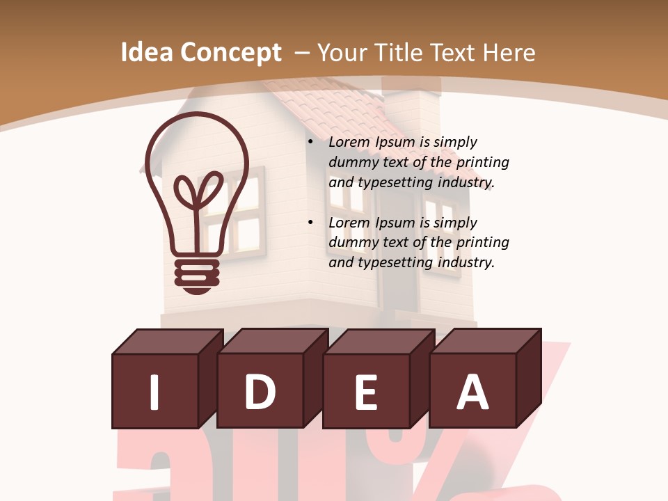 Architecture Saving Mortgage PowerPoint Template