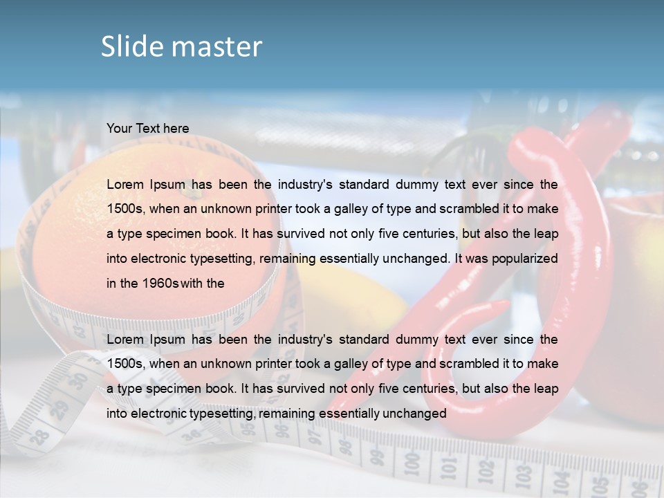 Tone Vitamin Lose PowerPoint Template