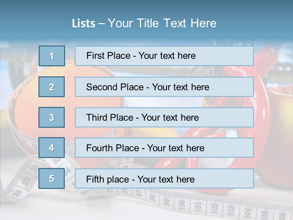 Tone Vitamin Lose PowerPoint Template