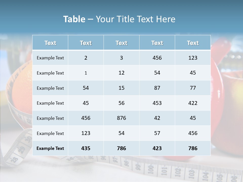 Tone Vitamin Lose PowerPoint Template
