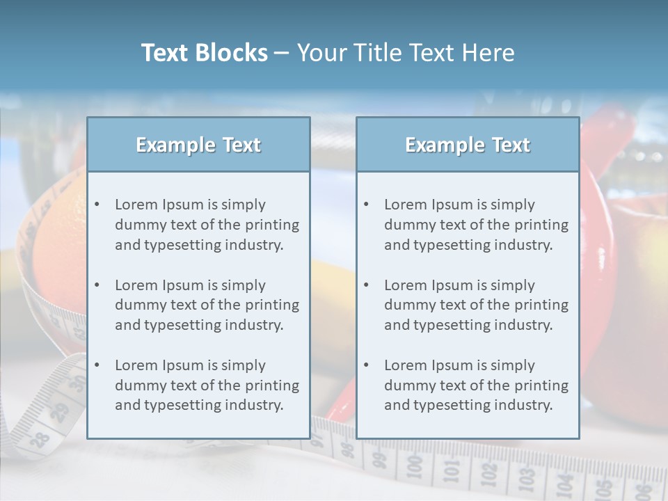 Tone Vitamin Lose PowerPoint Template