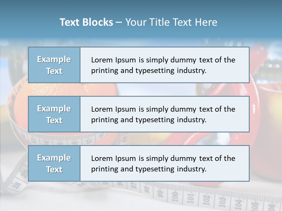 Tone Vitamin Lose PowerPoint Template
