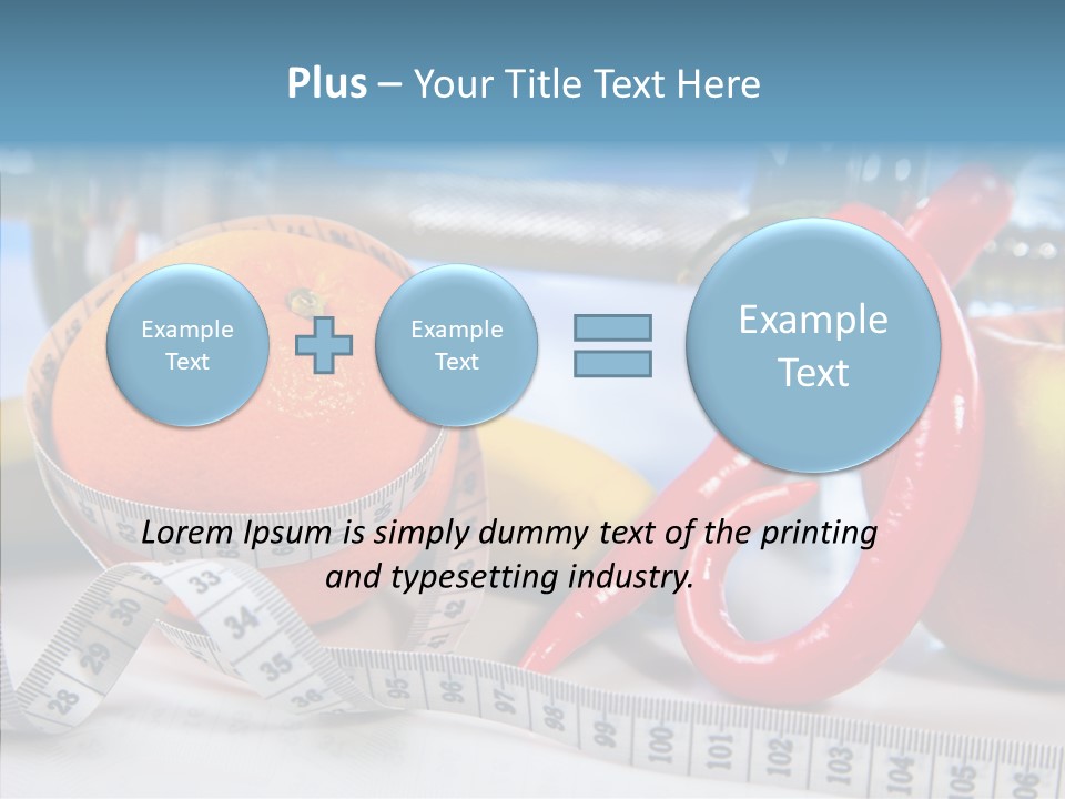 Tone Vitamin Lose PowerPoint Template