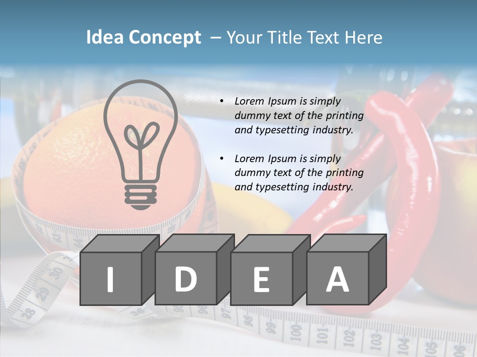 Tone Vitamin Lose PowerPoint Template