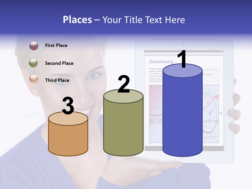 Internet Touchpad Computer PowerPoint Template