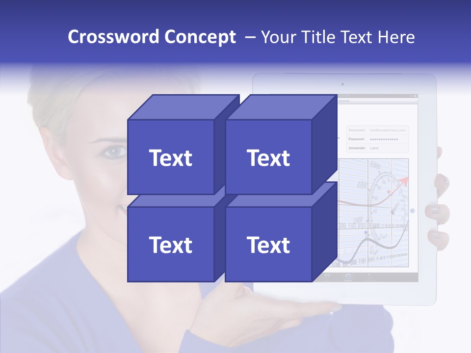 Internet Touchpad Computer PowerPoint Template