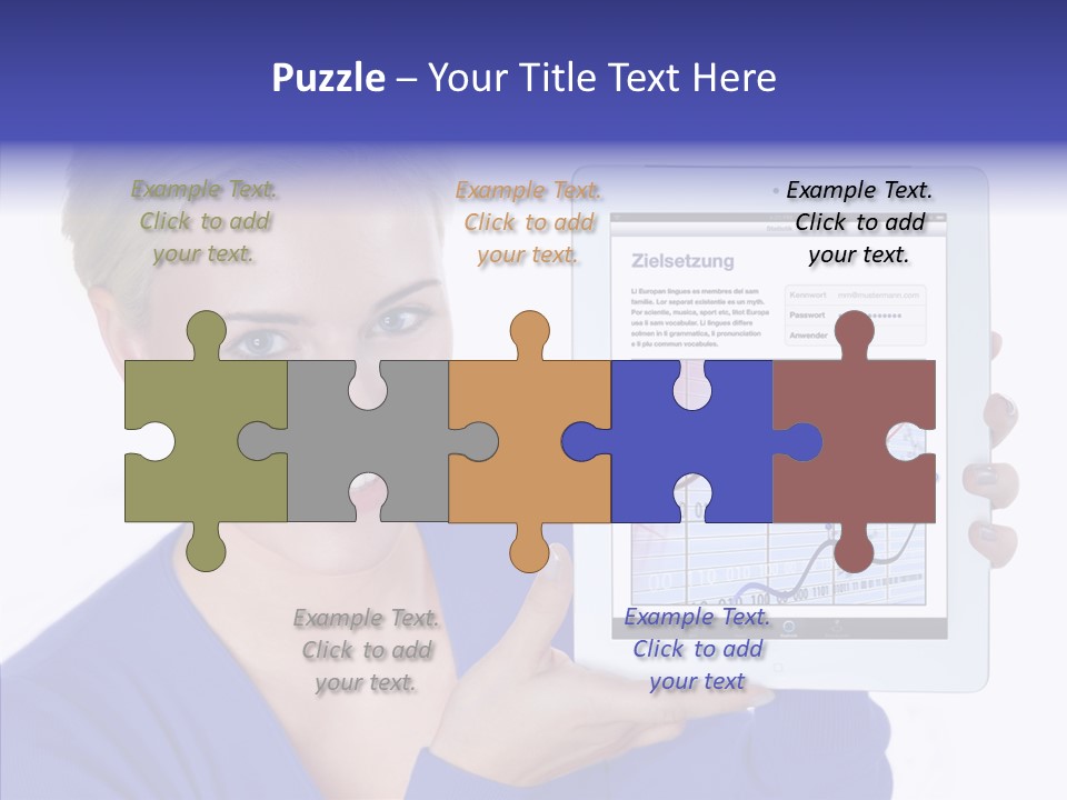 Internet Touchpad Computer PowerPoint Template