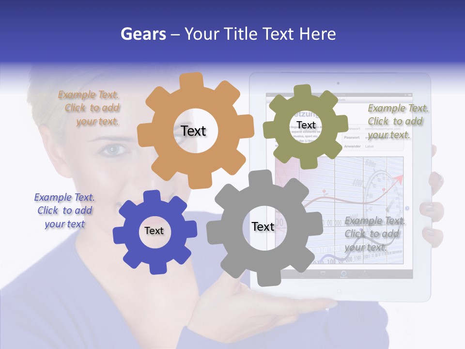 Internet Touchpad Computer PowerPoint Template