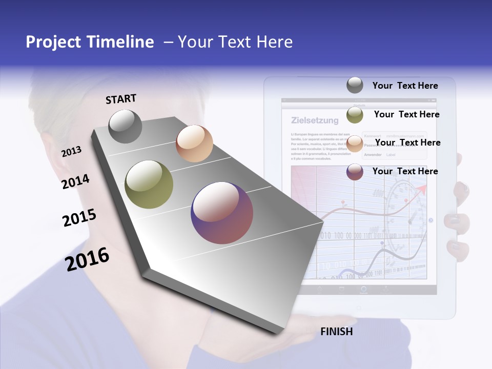 Internet Touchpad Computer PowerPoint Template