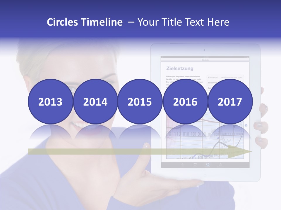 Internet Touchpad Computer PowerPoint Template