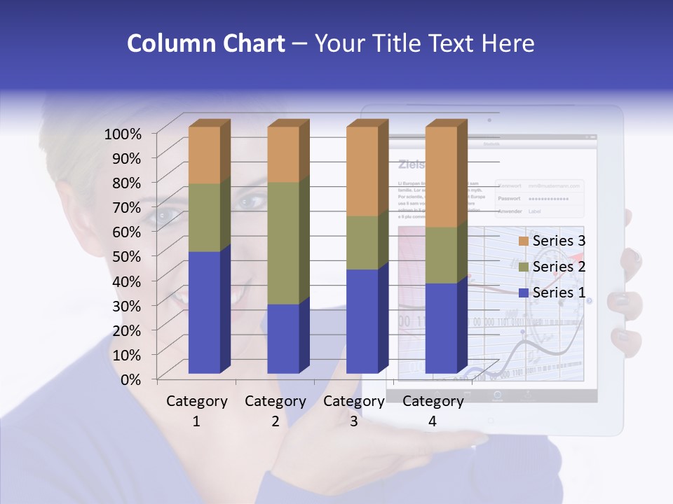 Internet Touchpad Computer PowerPoint Template