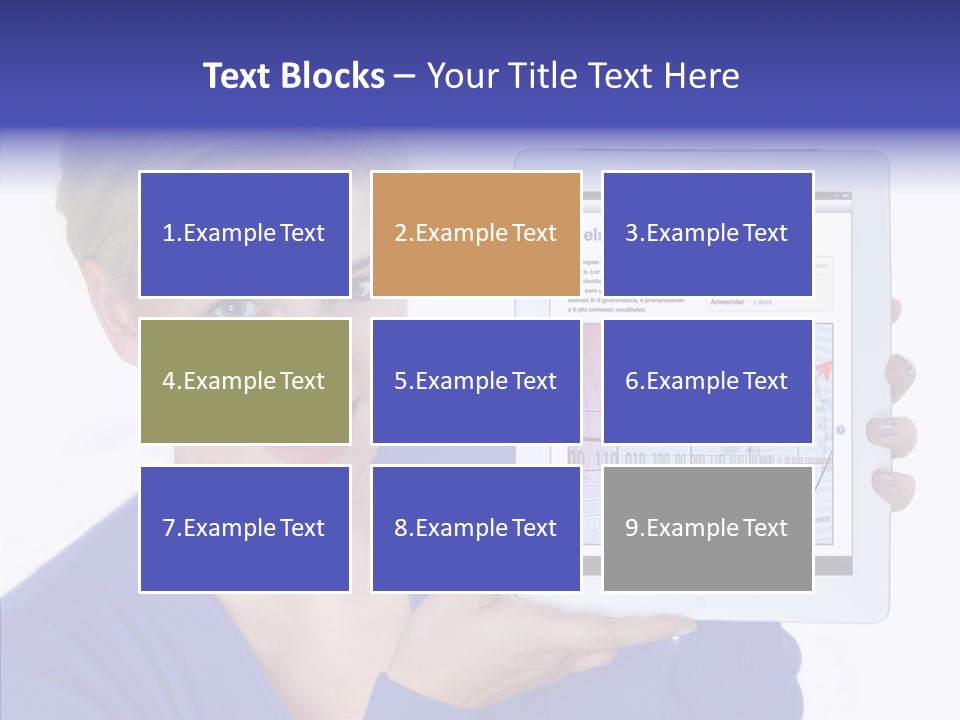 Internet Touchpad Computer PowerPoint Template