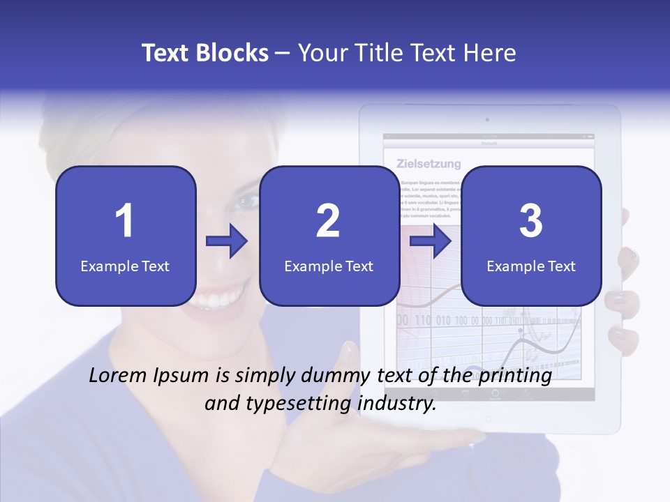 Internet Touchpad Computer PowerPoint Template