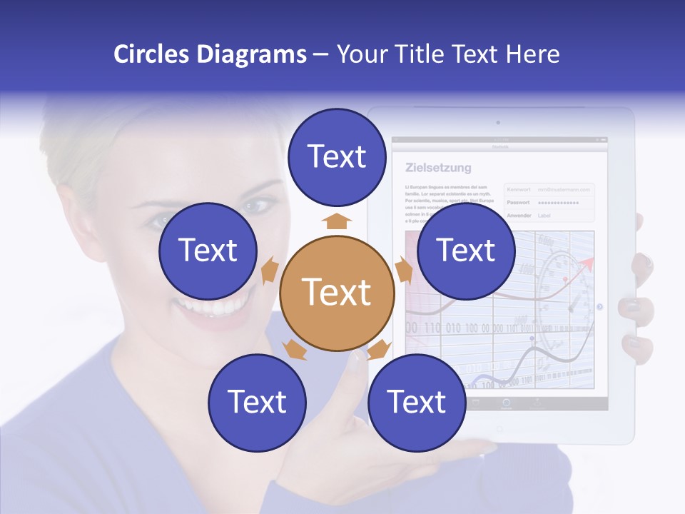 Internet Touchpad Computer PowerPoint Template