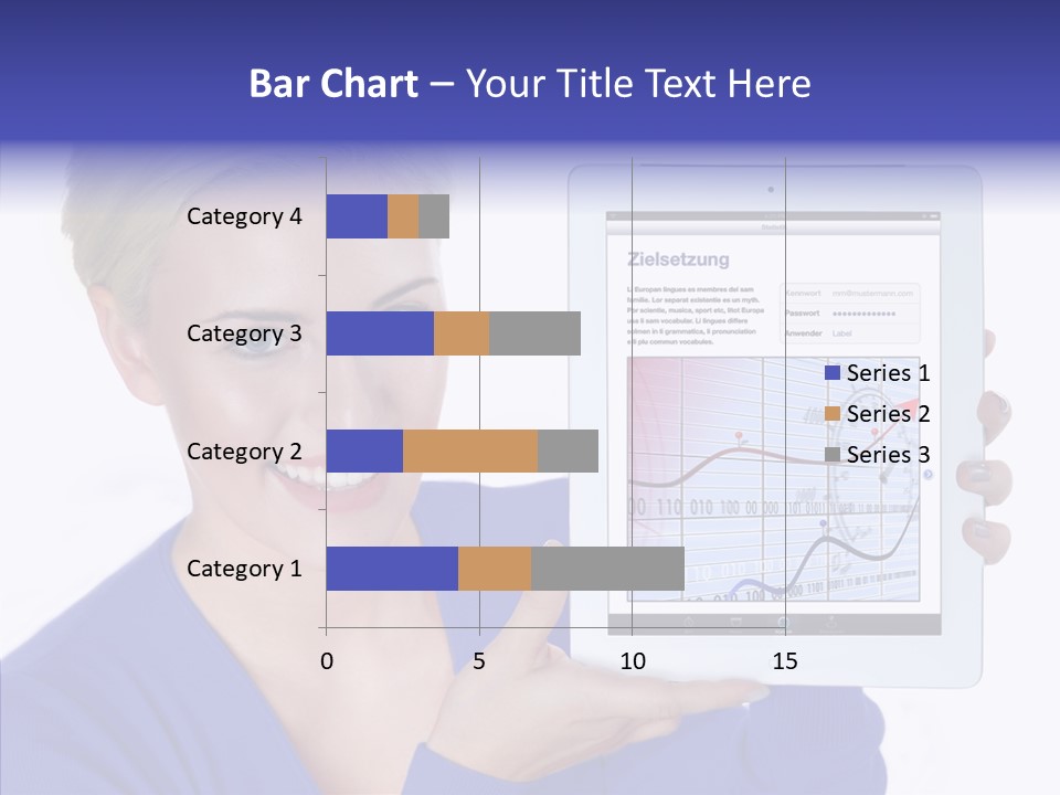 Internet Touchpad Computer PowerPoint Template