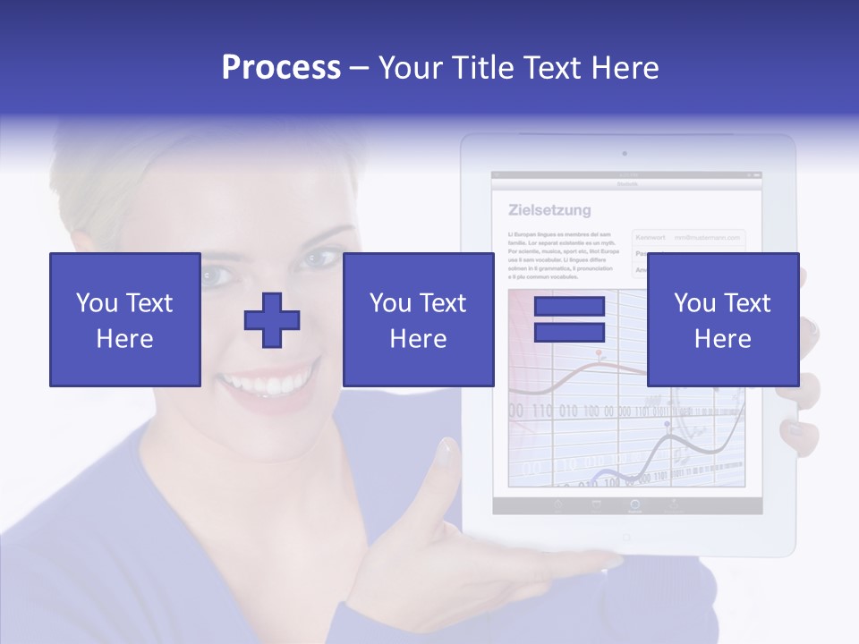 Internet Touchpad Computer PowerPoint Template