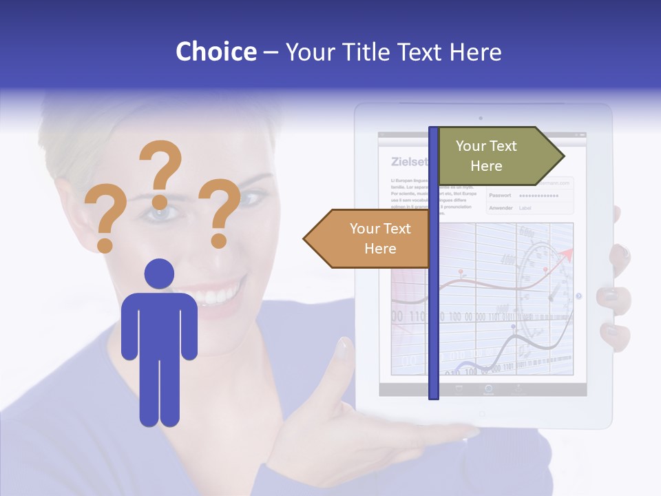Internet Touchpad Computer PowerPoint Template