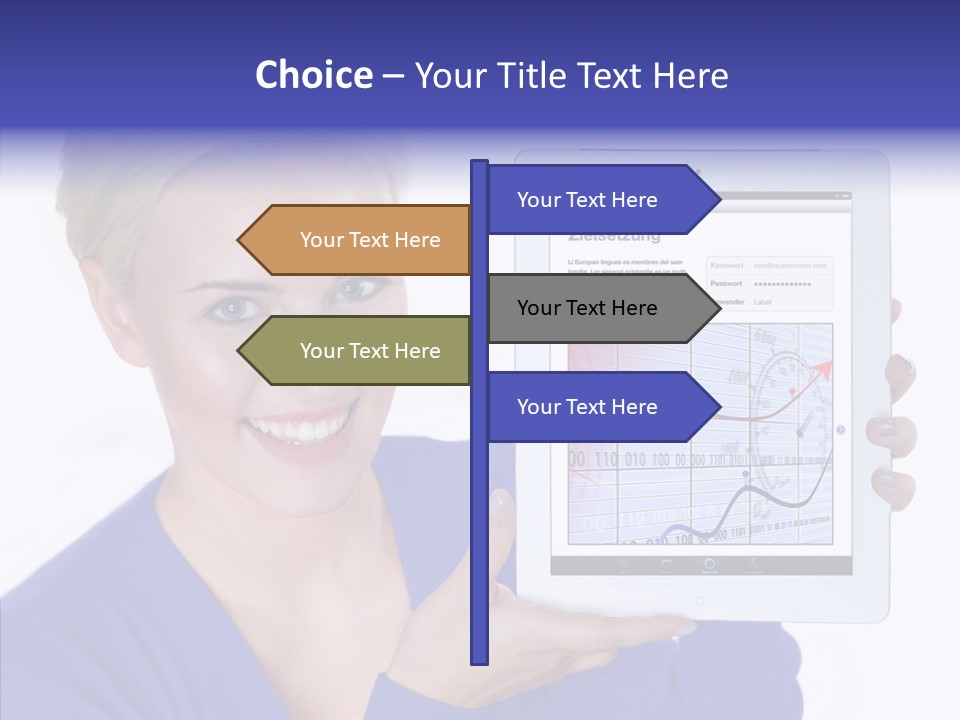 Internet Touchpad Computer PowerPoint Template