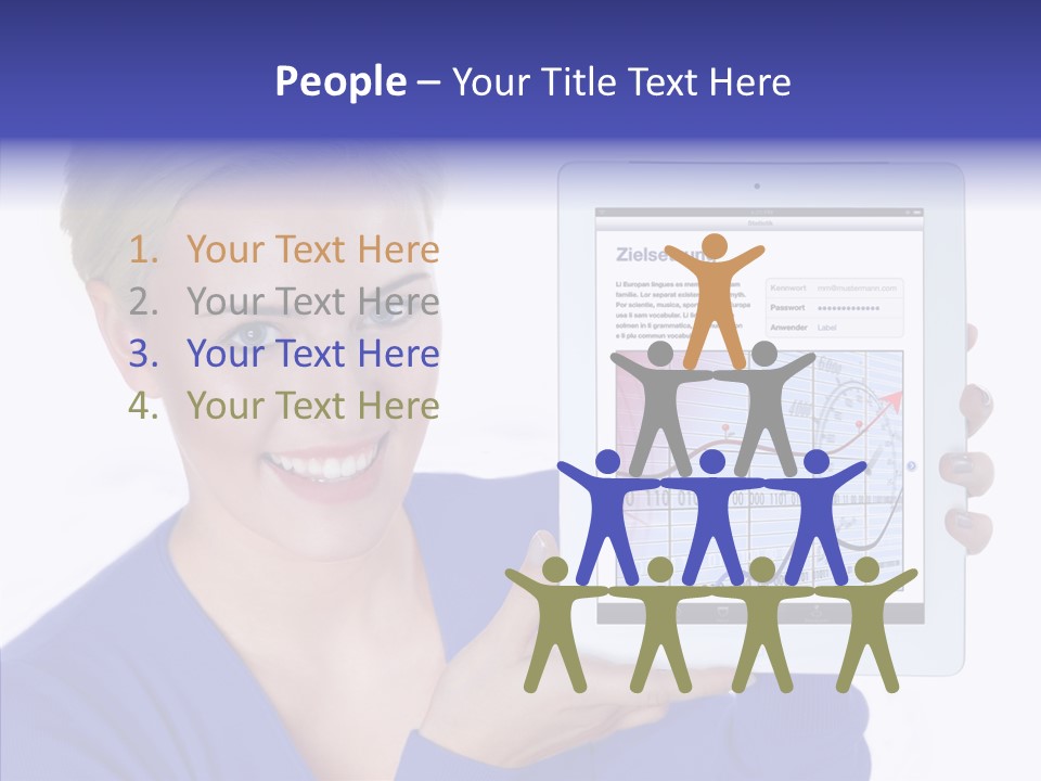 Internet Touchpad Computer PowerPoint Template