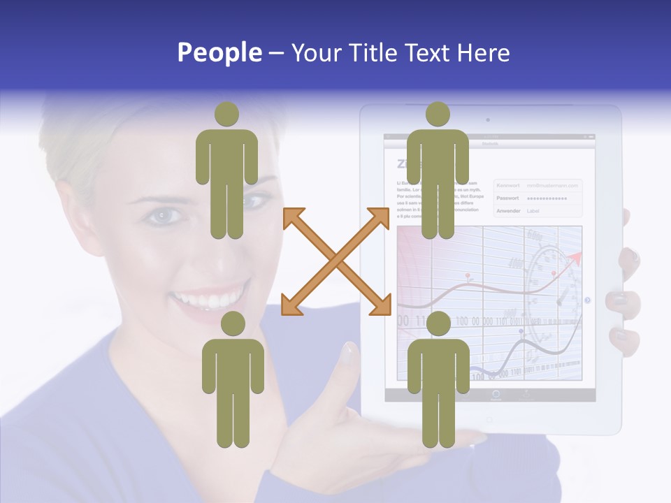 Internet Touchpad Computer PowerPoint Template