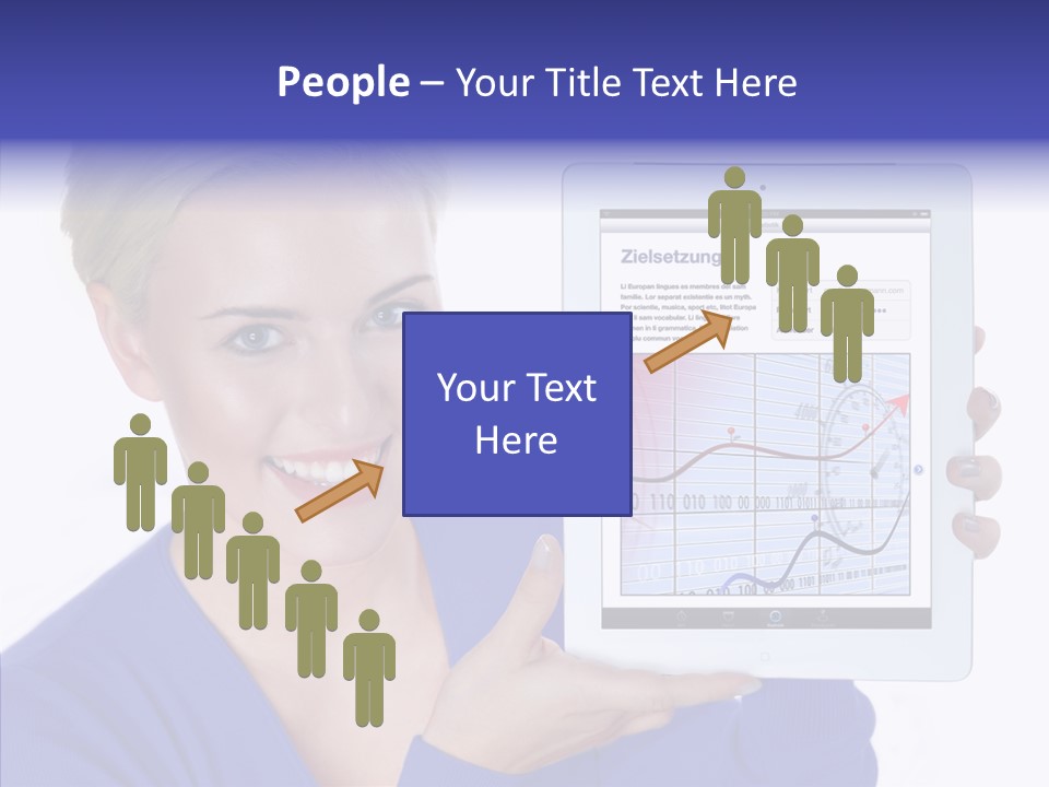 Internet Touchpad Computer PowerPoint Template