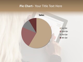 Finger Touchbook Elektronisch PowerPoint Template