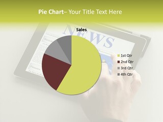 Ereader Elektronisch Zeitung PowerPoint Template