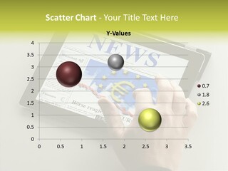 Ereader Elektronisch Zeitung PowerPoint Template