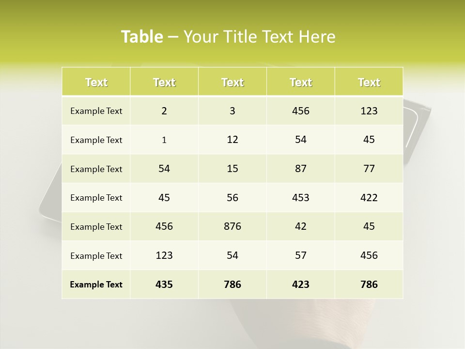 Ereader Elektronisch Zeitung PowerPoint Template