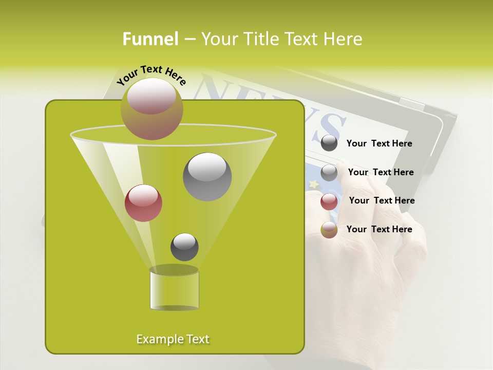 Ereader Elektronisch Zeitung PowerPoint Template