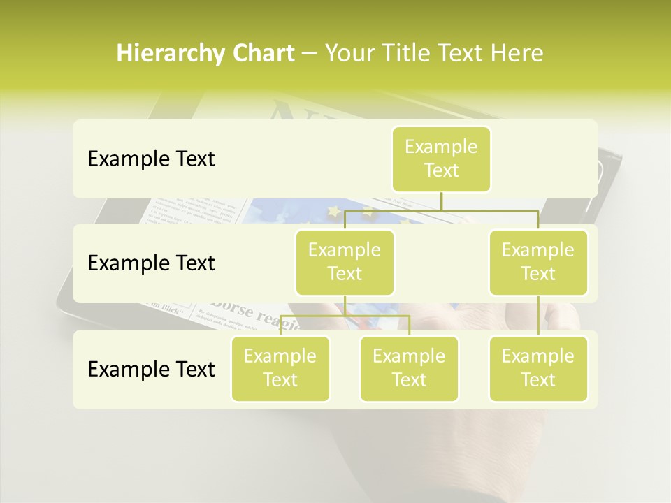 Ereader Elektronisch Zeitung PowerPoint Template