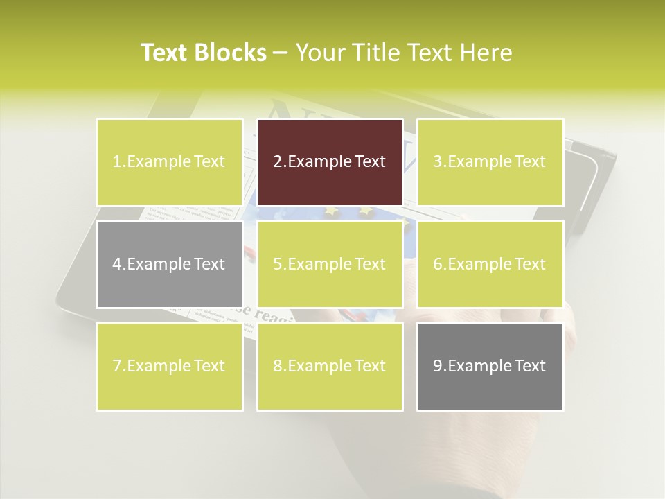 Ereader Elektronisch Zeitung PowerPoint Template