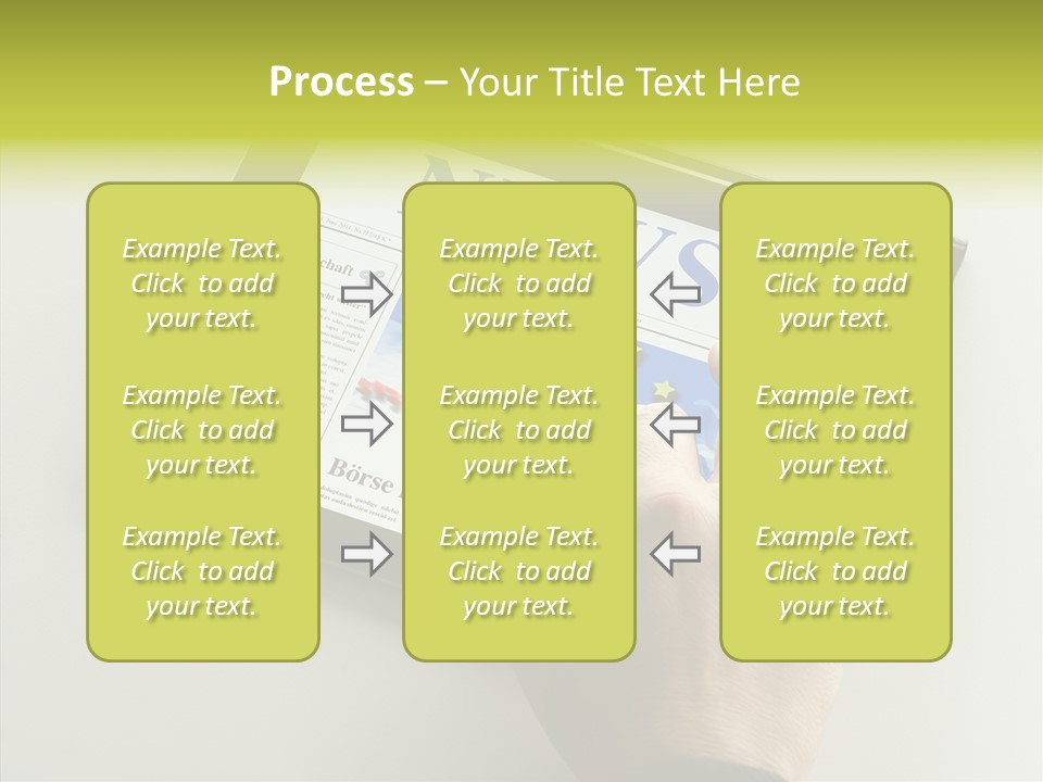 Ereader Elektronisch Zeitung PowerPoint Template