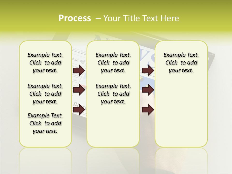 Ereader Elektronisch Zeitung PowerPoint Template