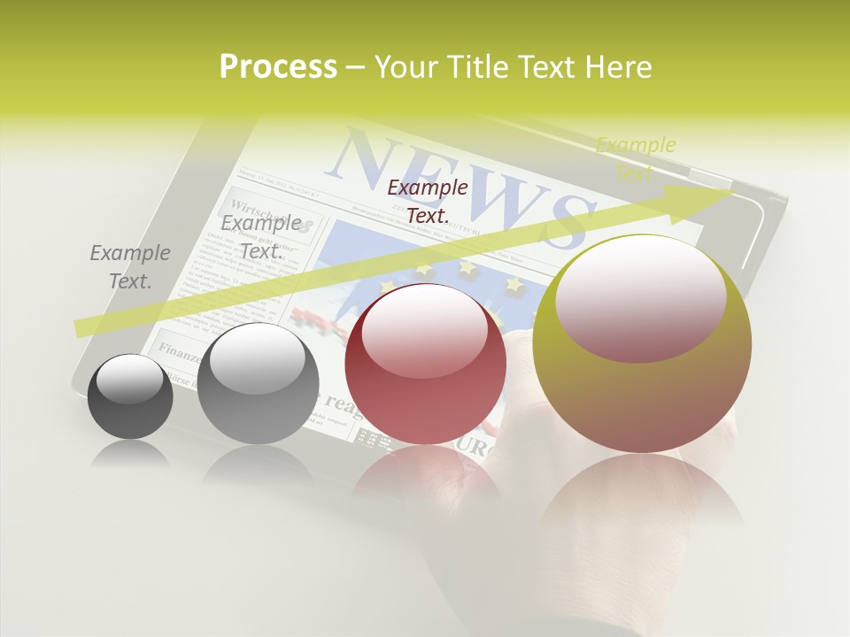 Ereader Elektronisch Zeitung PowerPoint Template