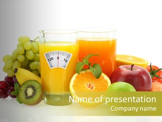 White Nature Food PowerPoint Template