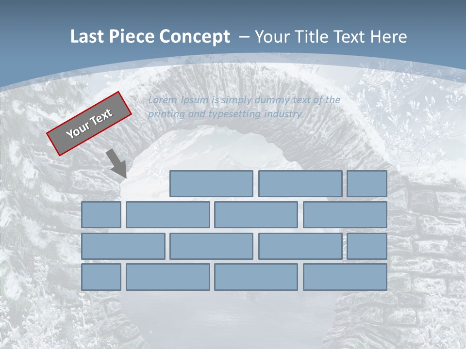 A Stone Arch In The Middle Of A Body Of Water PowerPoint Template