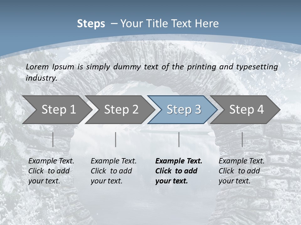 A Stone Arch In The Middle Of A Body Of Water PowerPoint Template