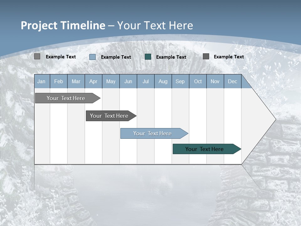 A Stone Arch In The Middle Of A Body Of Water PowerPoint Template