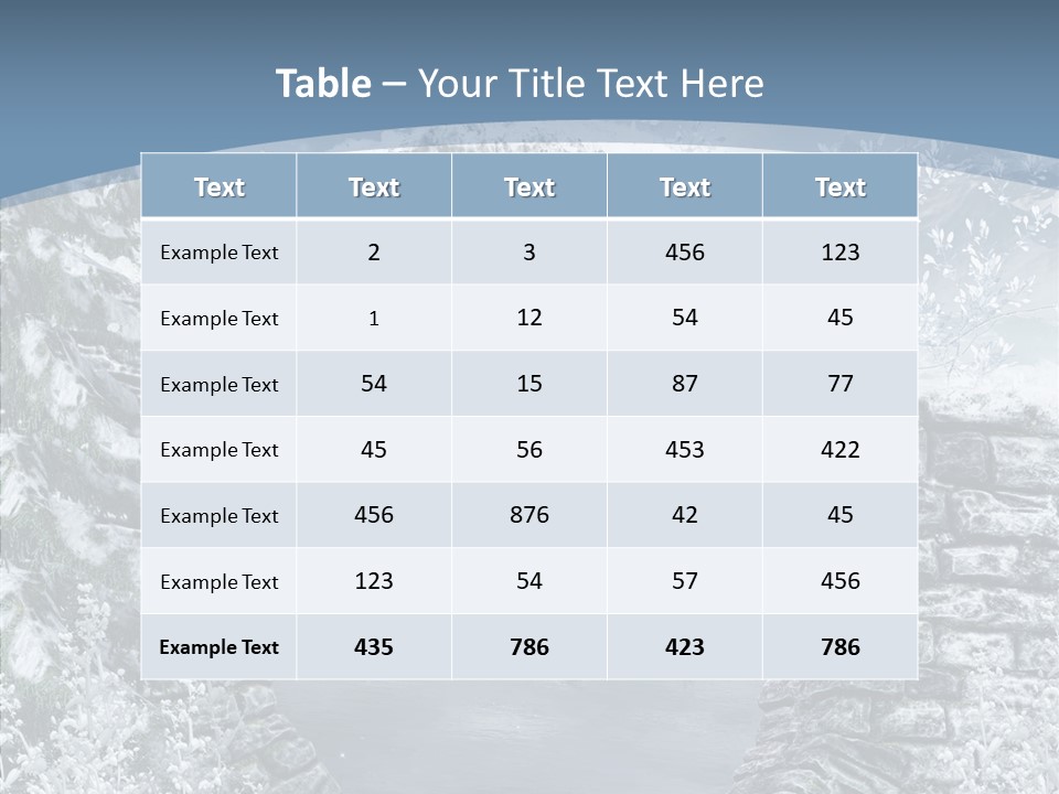 A Stone Arch In The Middle Of A Body Of Water PowerPoint Template