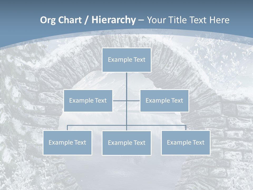 A Stone Arch In The Middle Of A Body Of Water PowerPoint Template