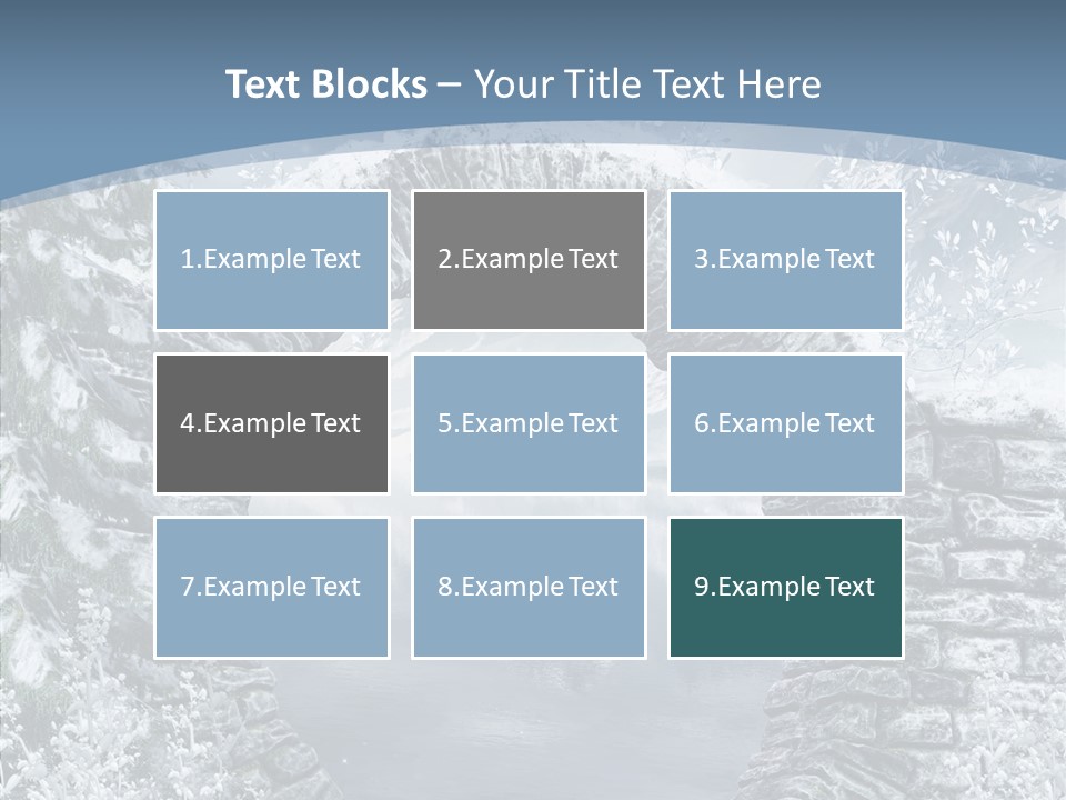 A Stone Arch In The Middle Of A Body Of Water PowerPoint Template