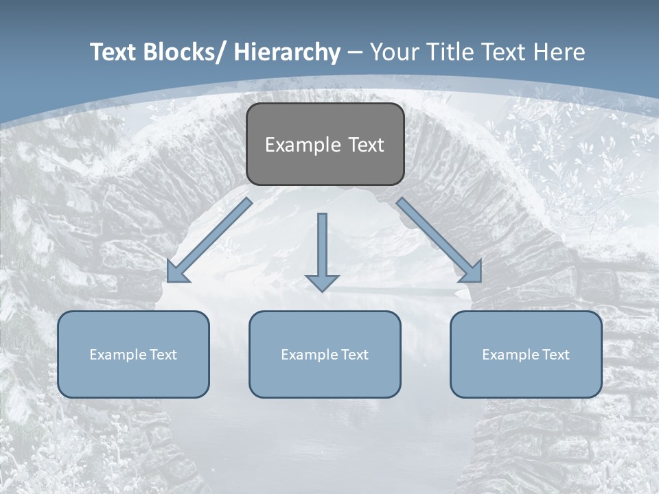 A Stone Arch In The Middle Of A Body Of Water PowerPoint Template