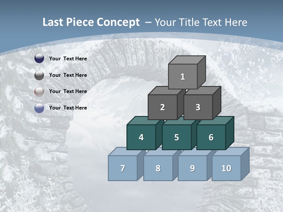 A Stone Arch In The Middle Of A Body Of Water PowerPoint Template