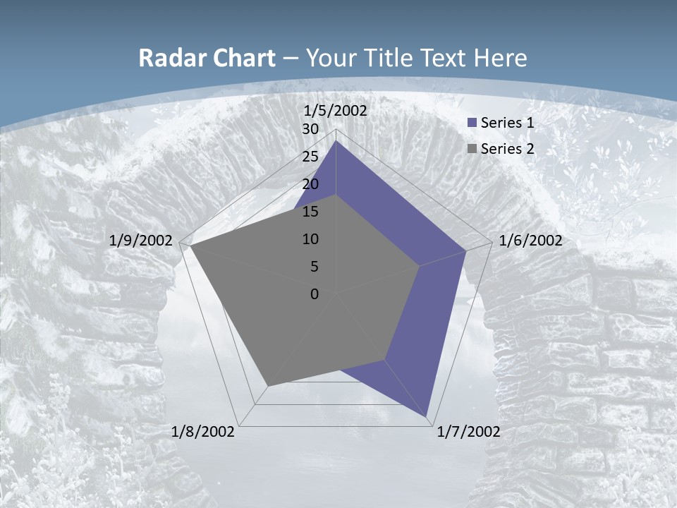 A Stone Arch In The Middle Of A Body Of Water PowerPoint Template