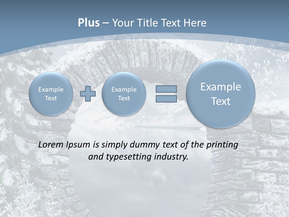 A Stone Arch In The Middle Of A Body Of Water PowerPoint Template