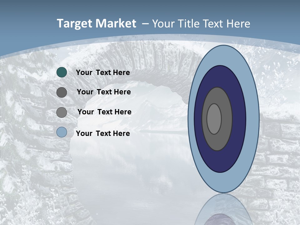 A Stone Arch In The Middle Of A Body Of Water PowerPoint Template